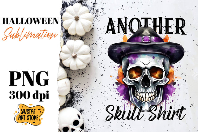 Halloween sublimation design. Skull sublimation. Sublimation Yustaf Art Store 