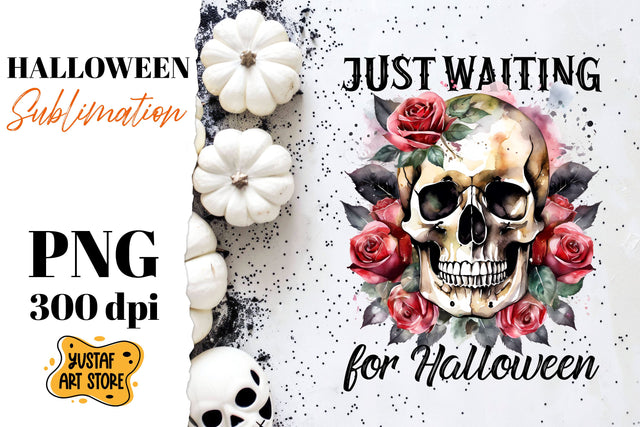 Halloween sublimation design. Skull sublimation. Sublimation Yustaf Art Store 