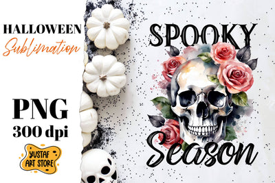 Halloween sublimation design. Skull sublimation. Sublimation Yustaf Art Store 
