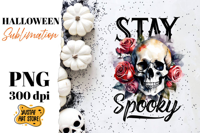 Halloween sublimation design. Skull sublimation. Sublimation Yustaf Art Store 