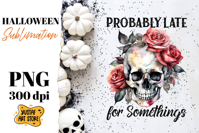 Halloween sublimation design. Skull sublimation. Sublimation Yustaf Art Store 