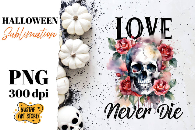 Halloween sublimation design. Skull sublimation. Sublimation Yustaf Art Store 