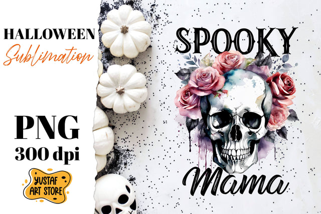 Halloween sublimation design. Skull sublimation. Sublimation Yustaf Art Store 