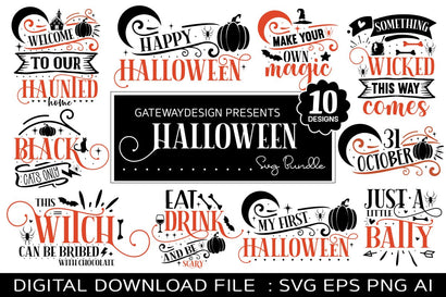 Halloween Svg Bundle /10 designs SVG designmaster24 