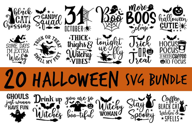 Halloween Svg Bundle, Halloween Bundle, Witch svg, Ghost svg, Pumpkin svg, Halloween Vector, Cricut, Funny Mom Svg SVG etcify 