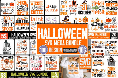 Halloween SVG bundle, Halloween SVG Mega Bundle | Halloween, Halloween Cut File Bundle, Halloween SVG bundle, Halloween quote SVG Set, Halloween Svg Bundle, Happy Halloween, Halloween Cut Files SVG BlackCatsMedia 