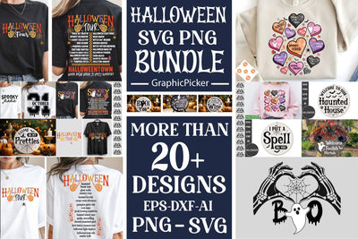 Halloween SVG Bundle, Halloween Tour SVG Bundle, Halloween SVG DesignPlante 503 