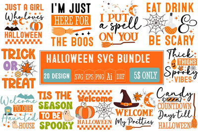 Halloween Svg bundle,Halloween T-Shirt Design Bundle,Halloween Bundle,Halloween Quotes Bundle,Halloween Sublimation bundle,Halloween Svg Design SVG BlackCatsMedia 