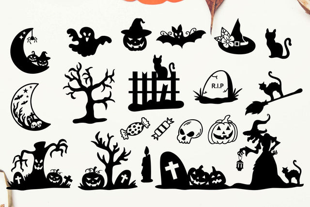 Halloween SVG Design Elements - Halloween SVG Bundle SVG Dasagani-svg-crafts 