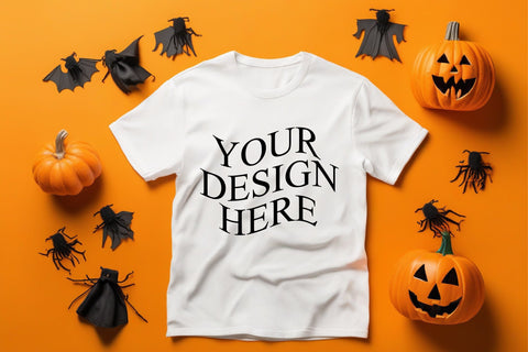 Halloween T Shirt Mockup Bundle Mock Up Photo Creativeart88 