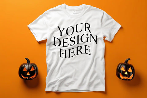 Halloween T Shirt Mockup Bundle Mock Up Photo Creativeart88 