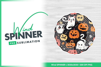 Halloween Themed Illustration with Pumpkins Ghosts Bats and Stars on Black Background Sublimation Regulrcrative 