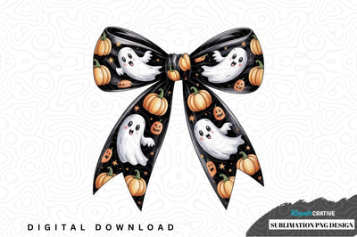 Halloween themed sublimation bow design Sublimation Regulrcrative 