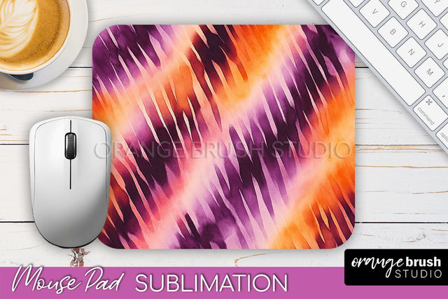 Halloween Tie Dye Mouse Pad - Tie Dye Mousepad Sublimation Sublimation OrangeBrushStudio 