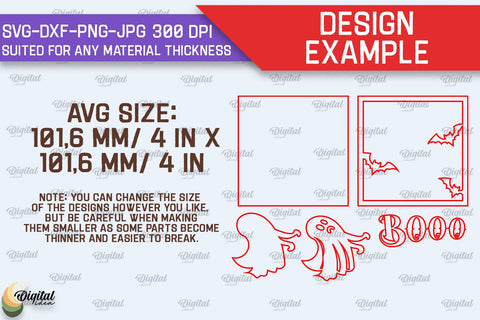 Halloween Tiered Tray Laser Cut Bundle. Halloween Decor SVG SVG Evgenyia Guschina 