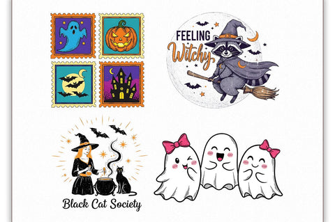 Halloween Tote Bag PNG Bundle Sublimation Shetara Begum 