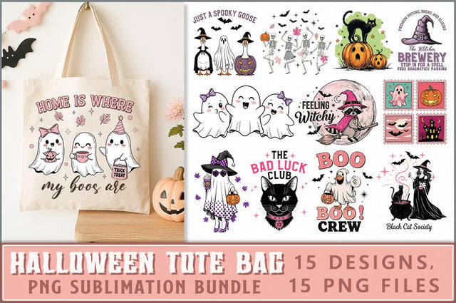 Halloween Tote Bag Sublimation Bundle Sublimation Shetara Begum 