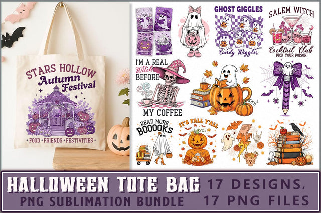 Halloween Tote Bag Sublimation Bundle Sublimation Shetara Begum 