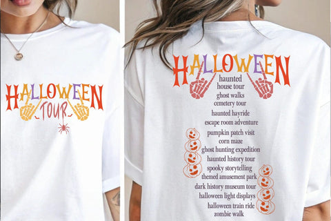 Halloween Tour SVG, Retro Halloween SVG, Fall Shirt SVG SVG DesignPlante 503 