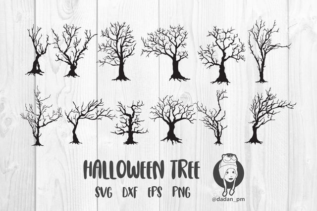 Halloween tree silhouette SVG dadan_pm 