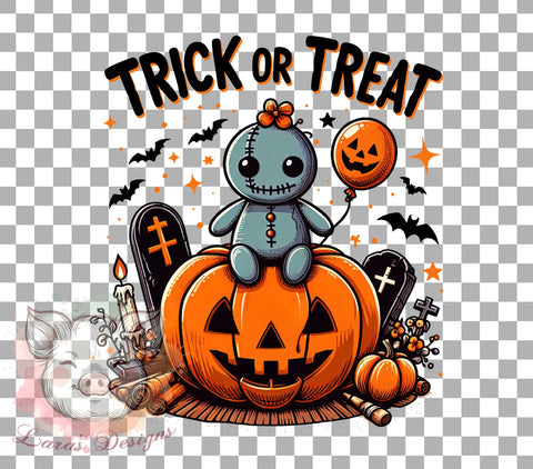 Halloween, Trick Or Treat, PNG Files, Sublimation Designs, Halloween Decorations, Fall Crafts, Spooky Graphics, Halloween Sublimation Sublimation Lara' s Designs 