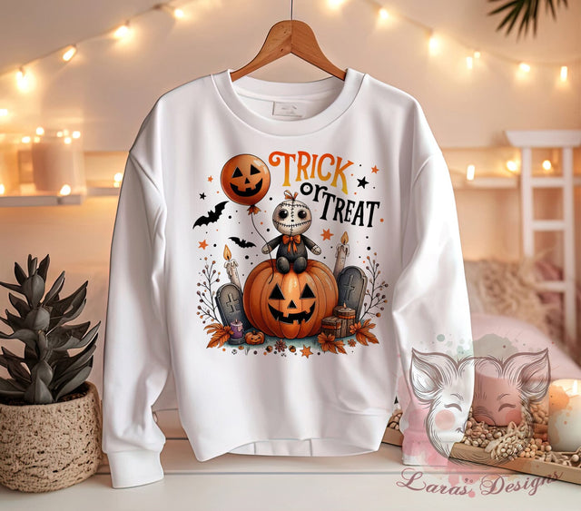 Halloween, Trick Or Treat, PNG Files, Sublimation Designs, Halloween Decorations, Fall Crafts, Spooky Graphics, Halloween Sublimation Sublimation Lara' s Designs 