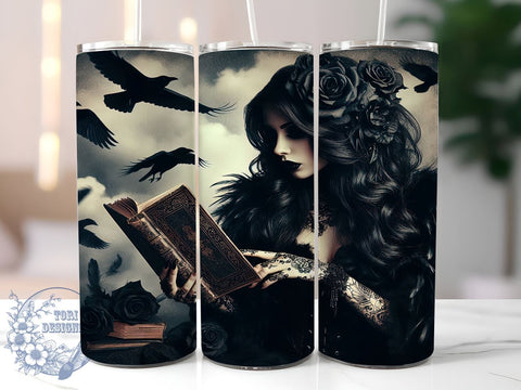Halloween Tumbler, Book Lover, Reader Design, Sublimation PNG, Spooky Books, Fall Reading, Literary Halloween, Bookish Gifts Sublimation ToriDesigns 