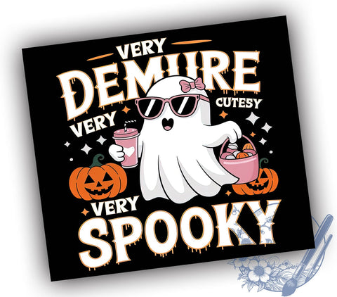 Halloween Tumbler, Cutesy Halloween, Spooky Design, Sublimation PNG, 20oz Tumbler, Cute Halloween Gift, Fall Decor, Halloween Party Sublimation ToriDesigns 