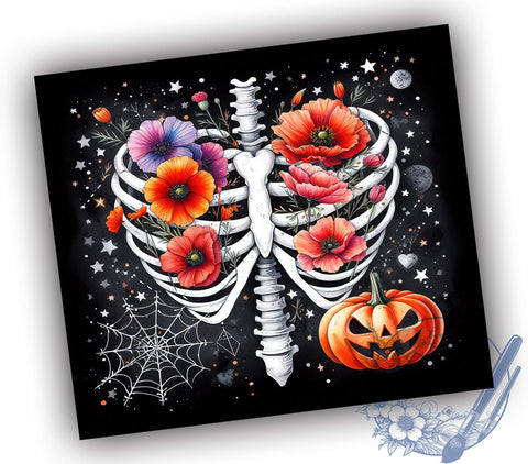 Halloween Tumbler, Dead Inside, Skeleton Design, 20oz Wrap, Spooky Sublimation, Digital Download, Halloween Decor Sublimation ToriDesigns 