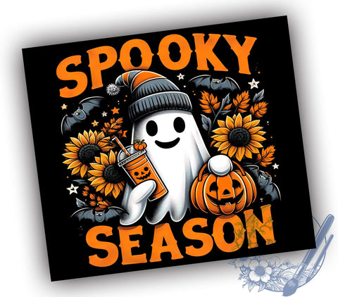 Halloween Tumbler, Ghost Design, Sublimation PNG, Halloween Decor, Spooky Tumbler, Fall Craft, Halloween Gift, 20 oz Tumbler Sublimation ToriDesigns 