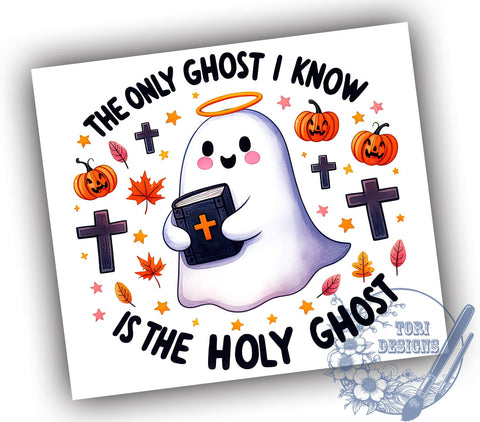 Halloween Tumbler, Ghost Design, Sublimation PNG, Halloween Decor, Spooky Tumbler, Fall Craft, Halloween Gift, 20 oz Tumbler Sublimation ToriDesigns 