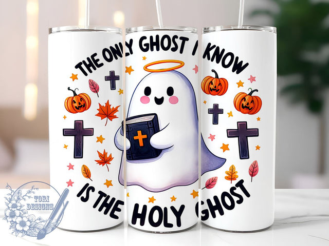 Halloween Tumbler, Ghost Design, Sublimation PNG, Halloween Decor, Spooky Tumbler, Fall Craft, Halloween Gift, 20 oz Tumbler Sublimation ToriDesigns 