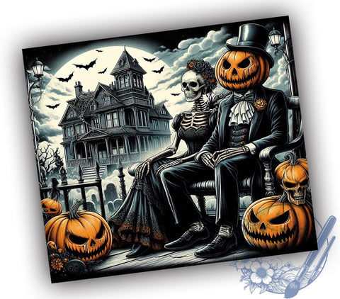 Halloween Tumbler, Spooky Design, Sublimation PNG, Fall Decor, Trick or Treat, Halloween Drinkware, Haunted Vibes, Unique Halloween Gift Sublimation ToriDesigns 