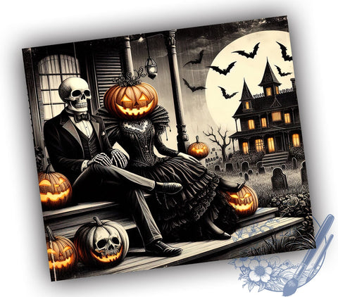 Halloween Tumbler, Spooky Design, Sublimation PNG, Fall Decor, Trick or Treat, Halloween Drinkware, Haunted Vibes, Unique Halloween Gift Sublimation ToriDesigns 