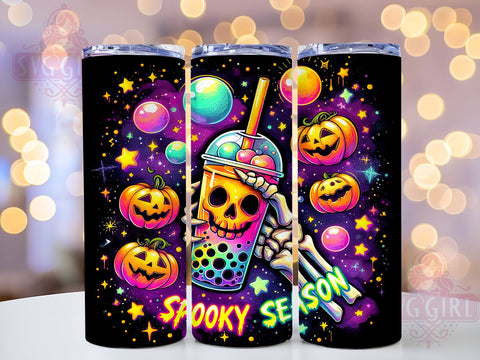 Halloween Tumbler, Spooky Season, PNG Wrap, Sublimation Design, Fall Decor, Halloween Drinkware, Seasonal Tumbler, Halloween Gifts Sublimation SvggirlplusArt 