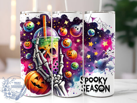 Halloween Tumbler, Spooky Season, Sublimation PNG, Fall Decor, Trick or Treat, Witchy Design, Boo Tumbler, Halloween Party Sublimation ToriDesigns 