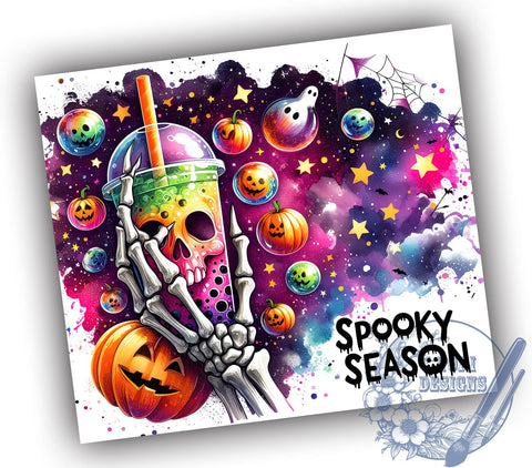 Halloween Tumbler, Spooky Season, Sublimation PNG, Fall Decor, Trick or Treat, Witchy Design, Boo Tumbler, Halloween Party Sublimation ToriDesigns 