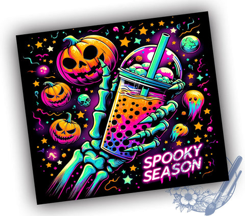 Halloween Tumbler, Spooky Season, Sublimation PNG, Fall Decor, Trick or Treat, Witchy Design, Boo Tumbler, Halloween Party Sublimation ToriDesigns 