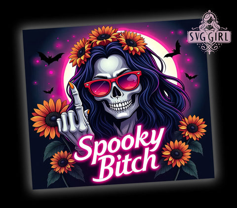 Halloween Tumbler, Spooky Tumbler, PNG Wrap, Sublimation Design, Halloween Decor, Witchy Vibes, Fall Tumbler, Cute Halloween Sublimation SvggirlplusArt 