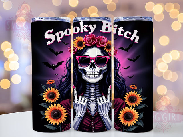 Halloween Tumbler, Spooky Tumbler, PNG Wrap, Sublimation Design, Halloween Decor, Witchy Vibes, Fall Tumbler, Cute Halloween Sublimation SvggirlplusArt 