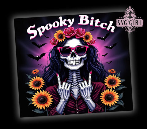 Halloween Tumbler, Spooky Tumbler, PNG Wrap, Sublimation Design, Halloween Decor, Witchy Vibes, Fall Tumbler, Cute Halloween Sublimation SvggirlplusArt 