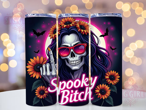 Halloween Tumbler, Spooky Tumbler, PNG Wrap, Sublimation Design, Halloween Decor, Witchy Vibes, Fall Tumbler, Cute Halloween Sublimation SvggirlplusArt 