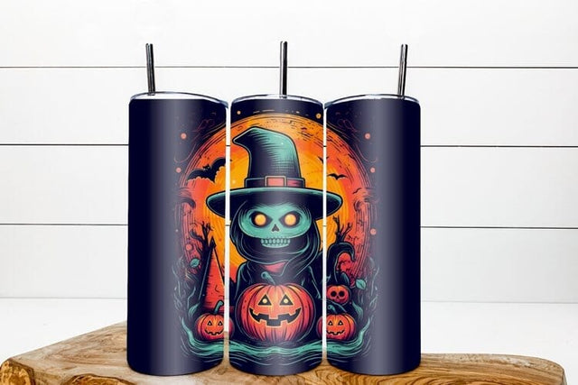 Halloween tumbler sublimation, halloweenscary face png Sublimation Angelina Semenova 