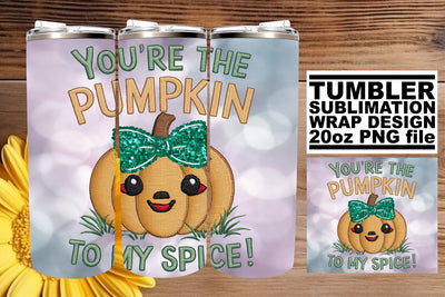 Halloween Tumbler Wrap 20oz Pumpkin Fall Sublimation Art Sublimation afrosvg 