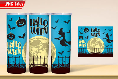 Halloween Tumbler Wrap|Witches Tumbler Wrap PNG Files SVG zafrans studio 
