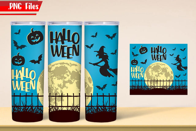 Halloween Tumbler Wrap|Witches Tumbler Wrap PNG Files SVG zafrans studio 