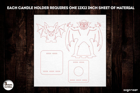 Halloween Vampire Candle Holder SVG SVG SvgOcean 