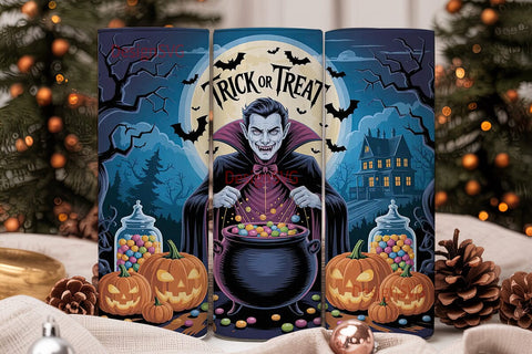 Halloween Vampire Candy 20oz Tumbler Sublimation DesignSVG 