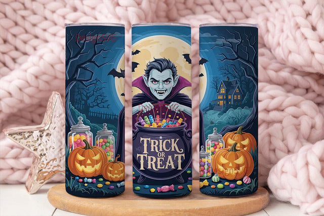 Halloween Vampire Candy 20oz Tumbler Sublimation DesignSVG 
