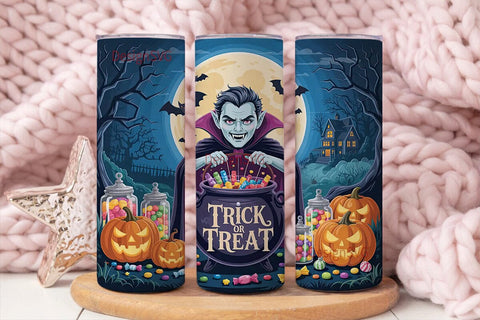 Halloween Vampire Candy 20oz Tumbler Sublimation DesignSVG 